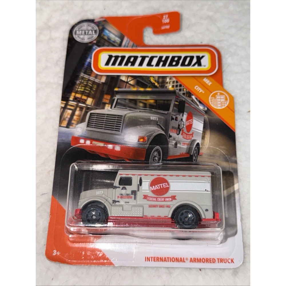 2020 MATTEL MATCHBOX MBX CITY INTERNATIONAL ARMORED TRUCK 27/100 METAL PARTS